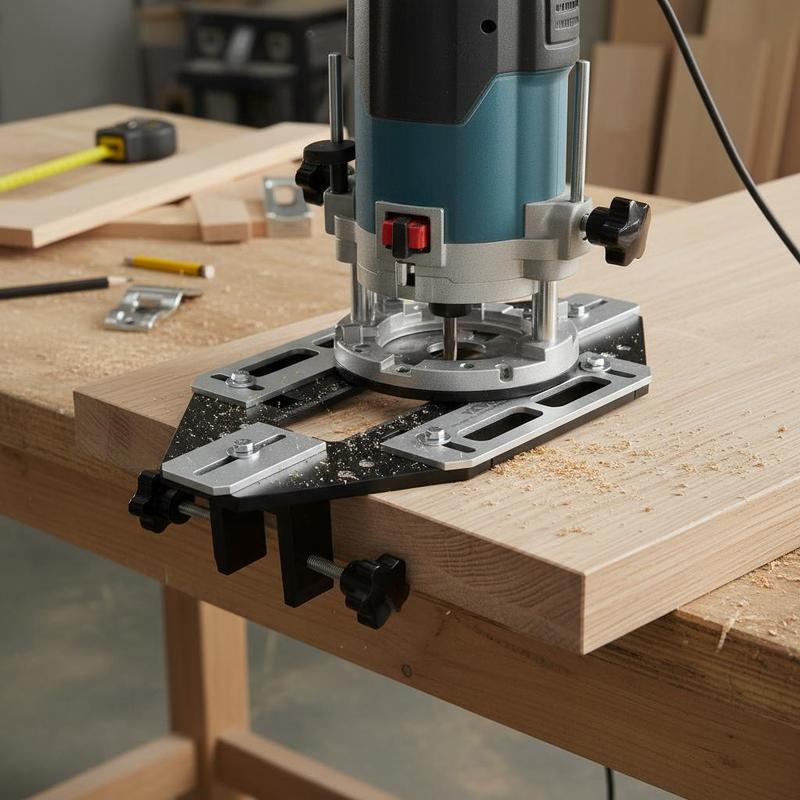 Woodworking Tools - Einsteckschablonen-Schablone aus Aluminiumlegierung, 13 x 6