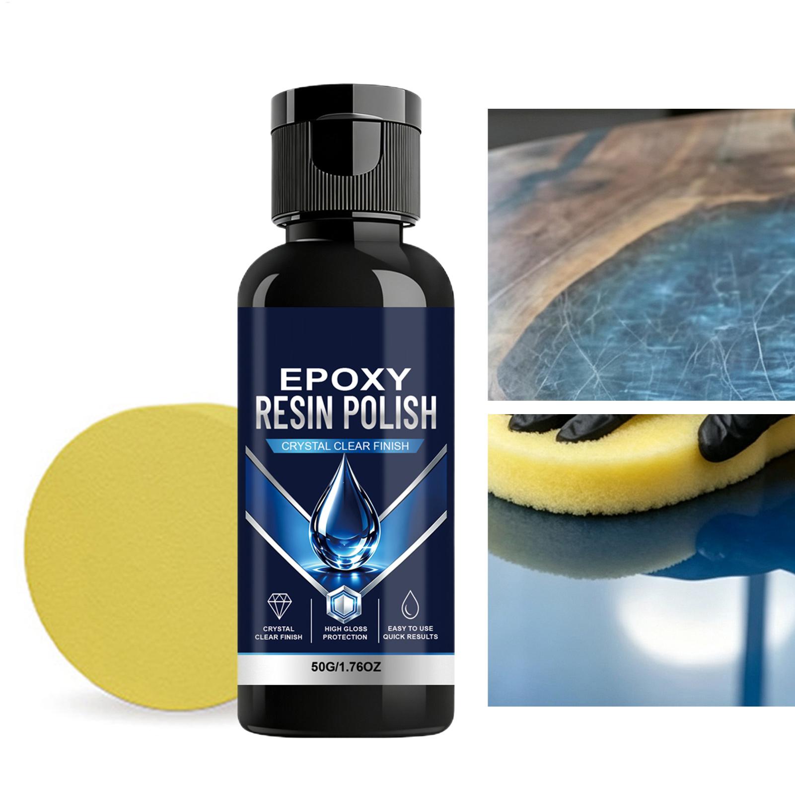 Woodworking Epoxy - Epoxidharz-Polierset Tischplatten-Glanzrestaurator mit Compound-Harz Kunstrestaurierungs-Set für