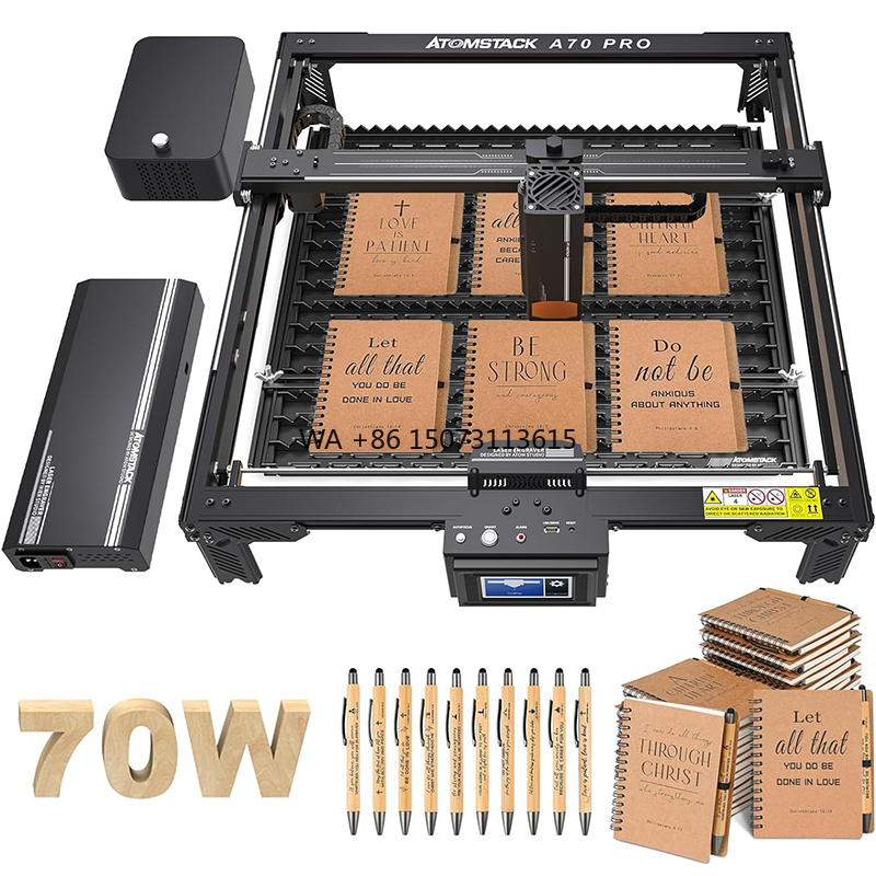 Woodworking Logo - ATOMSTACK A70 X70 Pro 70W Lasergravurmaschine