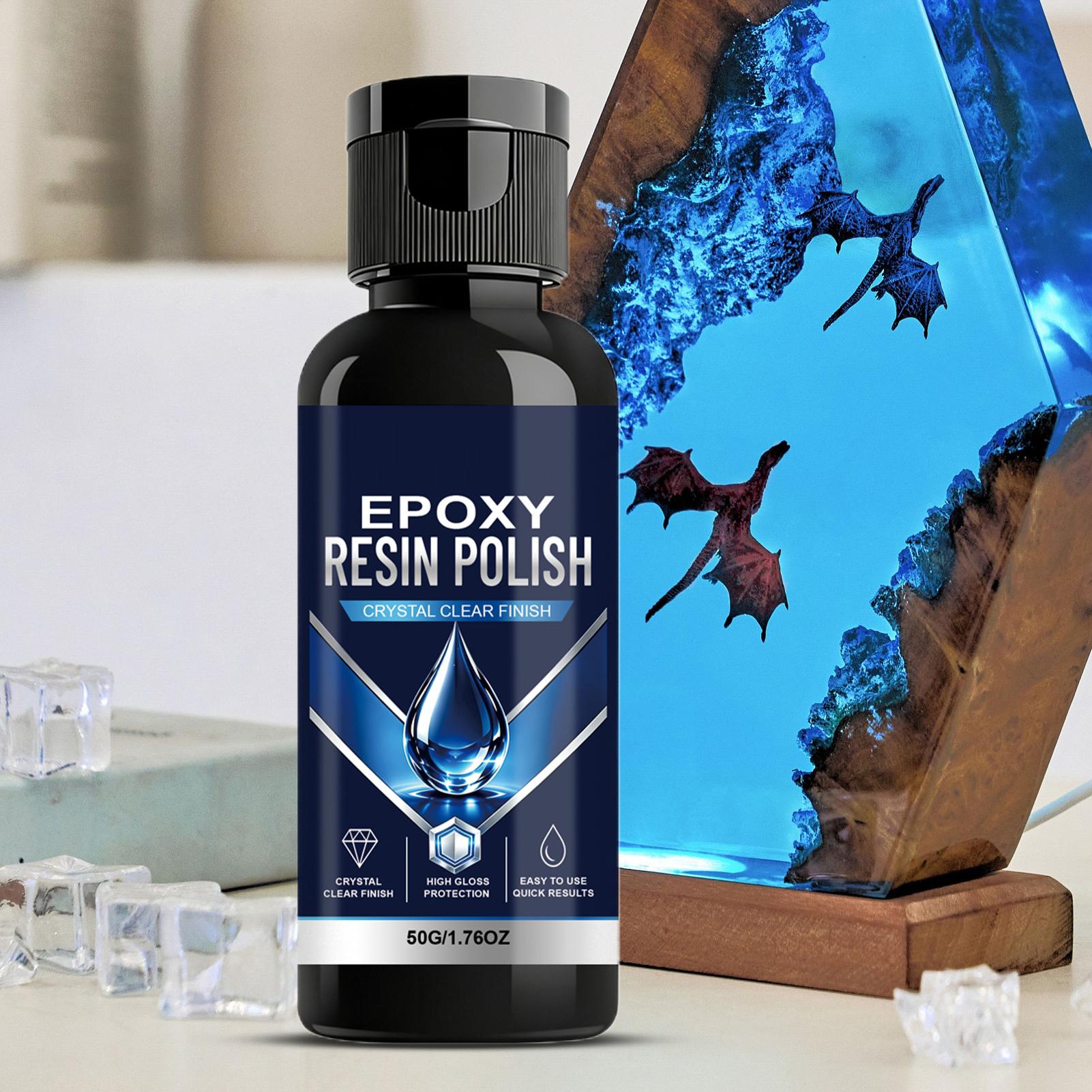 Woodworking Epoxy - Epoxidharz-Restaurierungsflüssigkeit Tischplatten-Poliermittel Schnellglanz-Restaurator für Harzkunst Holzbearbeitung