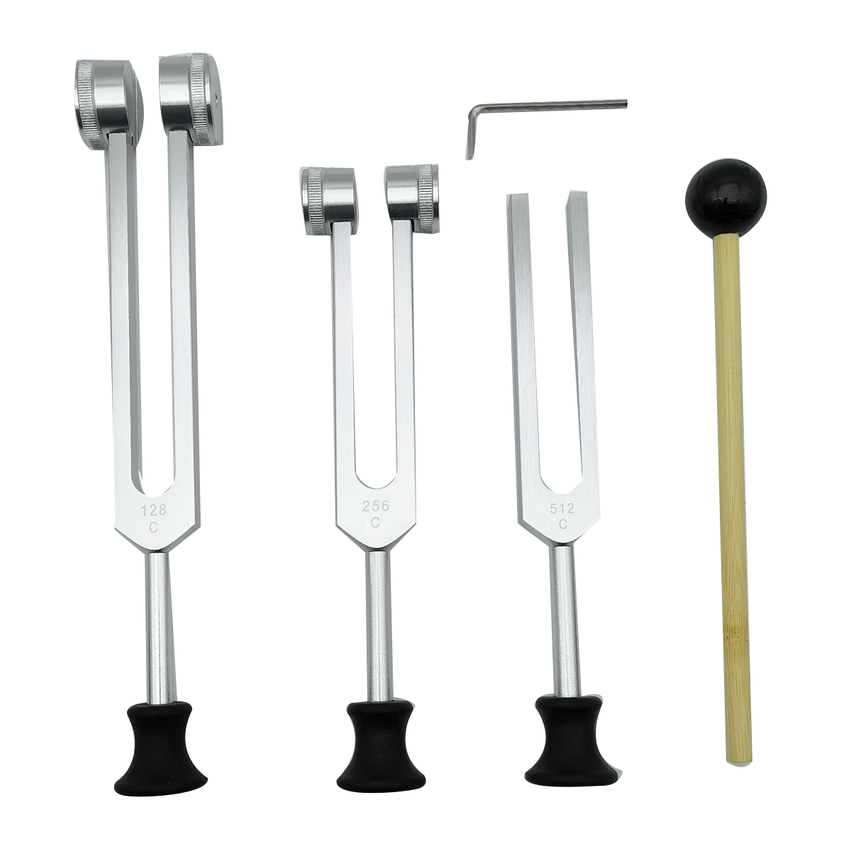 Woodworking Hammer - 4er Pack Stimmgabel satz (128Hz, 256Hz,