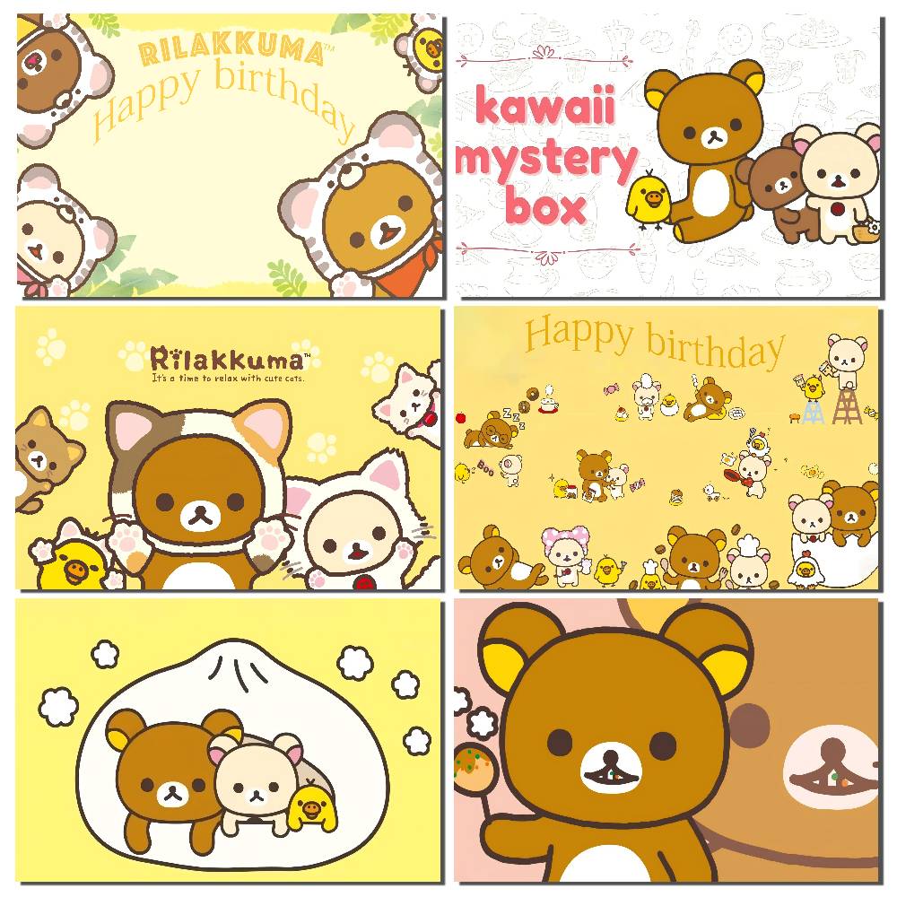 Woodworking Rabbet - 1 Stück niedlicher Rilakkuma-Hintergrund im Cartoon-Stil
