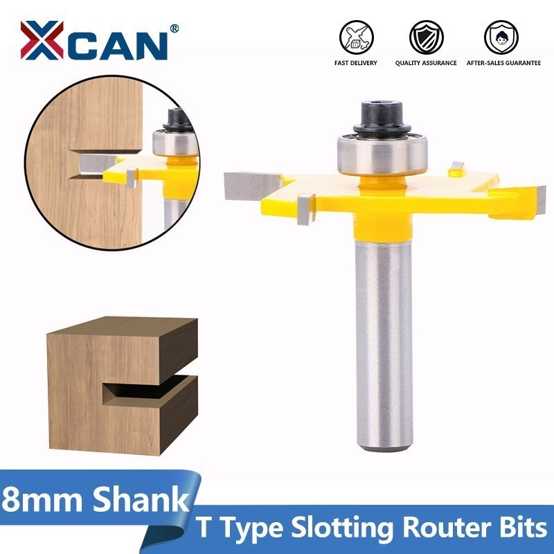 XCAN Router Bits T Typ Stoßen  – Woodworking Rabbet Bewertung und Preis