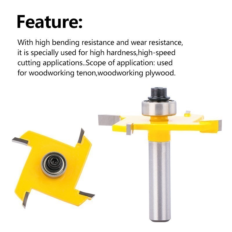 XCAN Router Bits T Typ Stoßen  – Woodworking Rabbet Bewertung und Preis