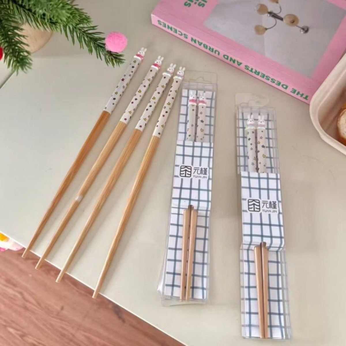 Kawaii Miffy Rabbit Essstäbche – Woodworking Rabbet Bewertung und Preis