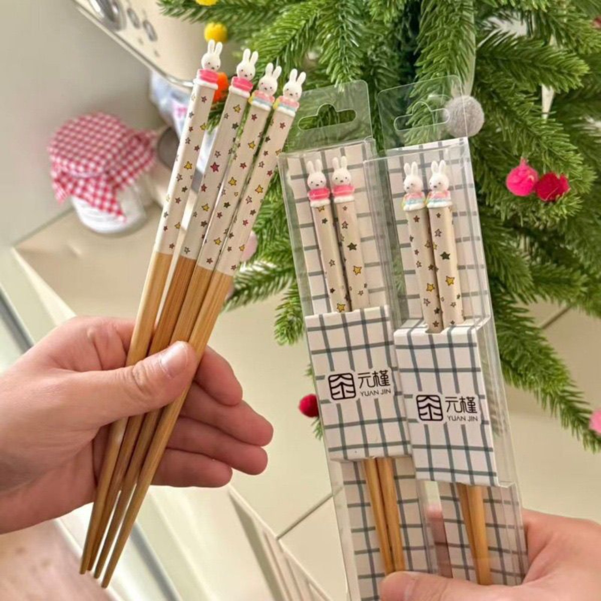 Kawaii Miffy Rabbit Essstäbche – Woodworking Rabbet Bewertung und Preis