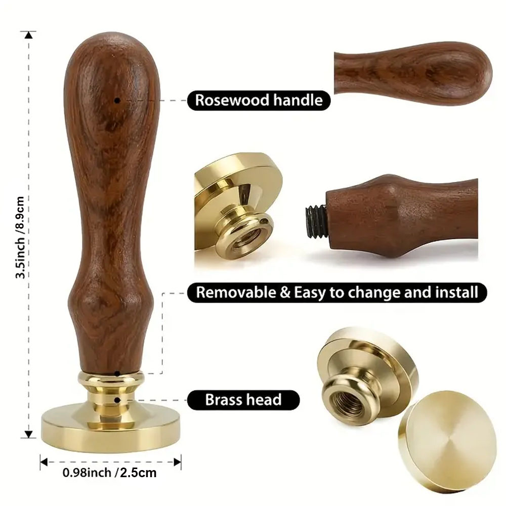 Blanko-Wachssiegel-Stempel-Set – Woodworking Logo Bewertung und Preis