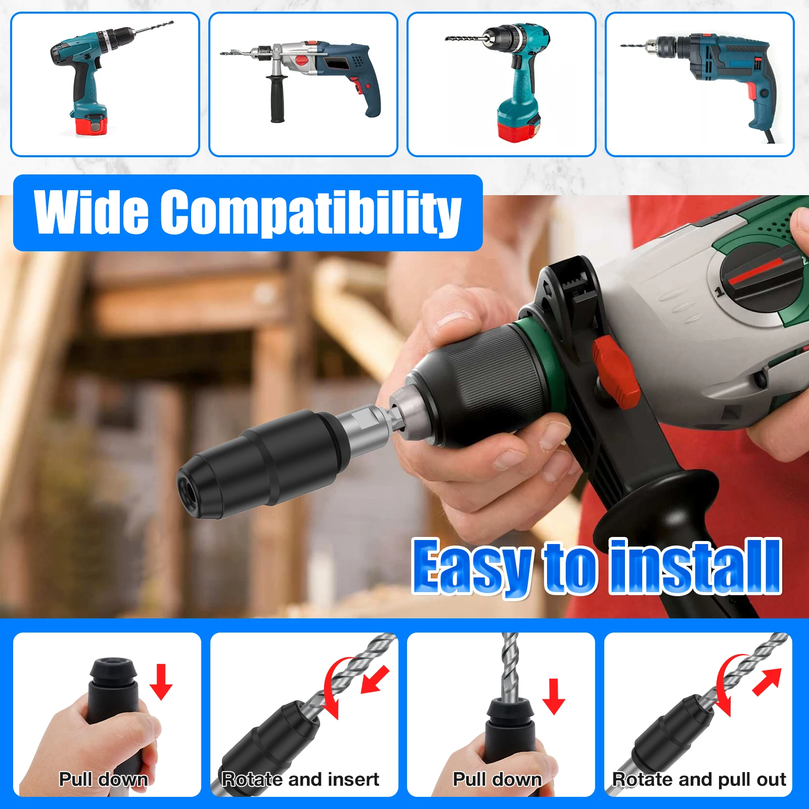 1 Stück SDS Plus zu SDS Max Ad – Woodworking Hammer Bewertung und Preis