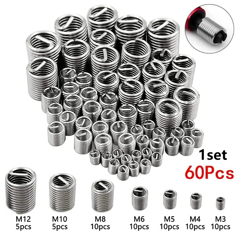 60-teiliges Spiraldraht-Gewind – Woodworking Finishing Bewertung und Preis