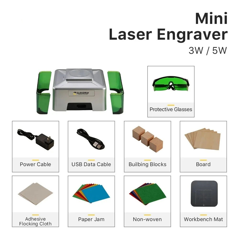 5000mW Mini CNC Lasergravierge – Woodworking Logo Bewertung und Preis