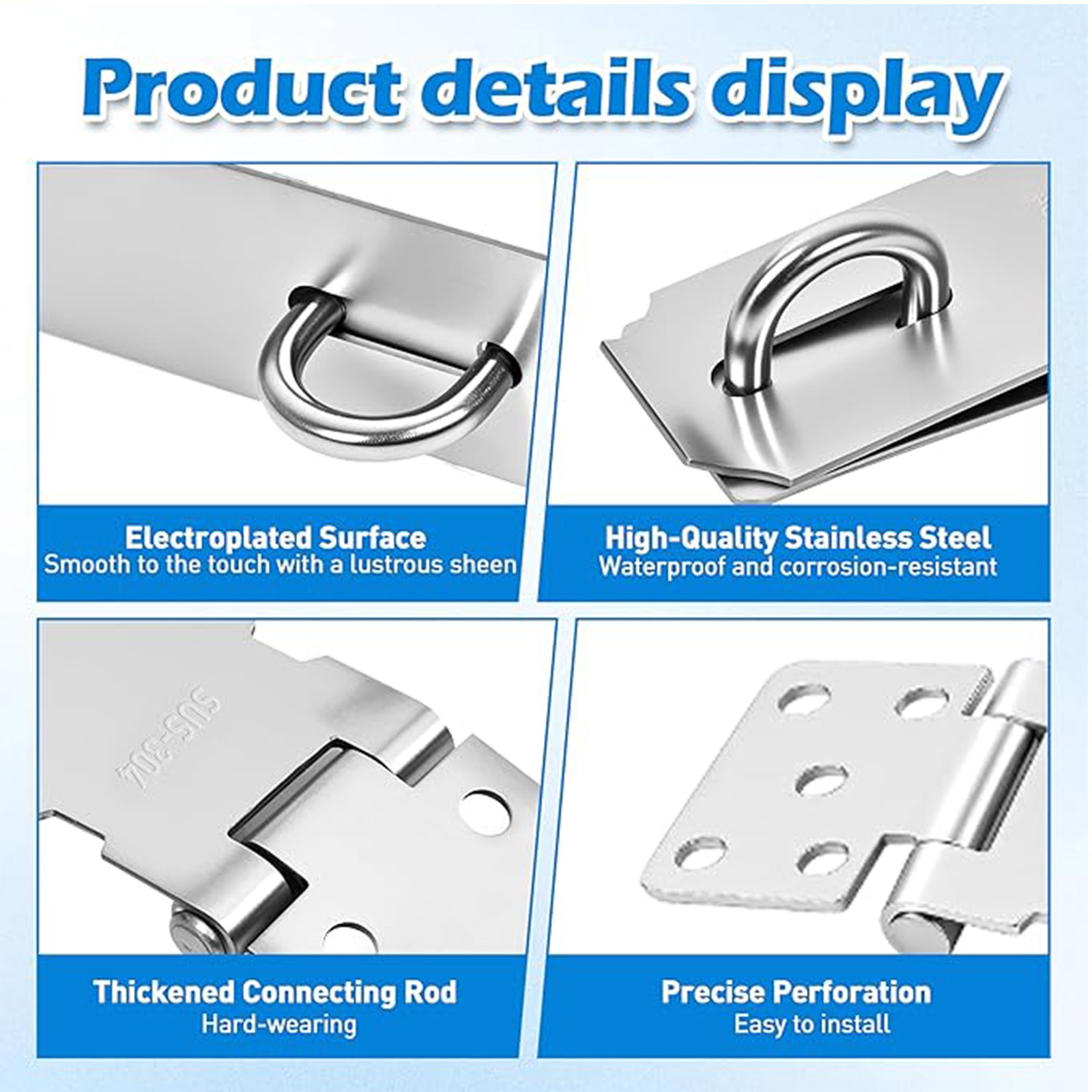 Edelstahl-Türschlossriegel, Si – Woodworking Finishing Bewertung und Preis